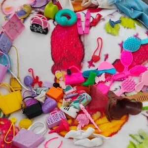 Barbie Purse Accessories And Ken Clothes Lot